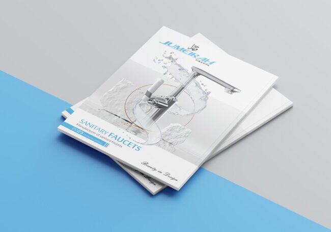 طراحی کاتالوگ شیرآلات روشویی جمیرا