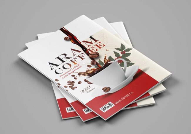 طراحی کاتالوگ قهوه آرام
