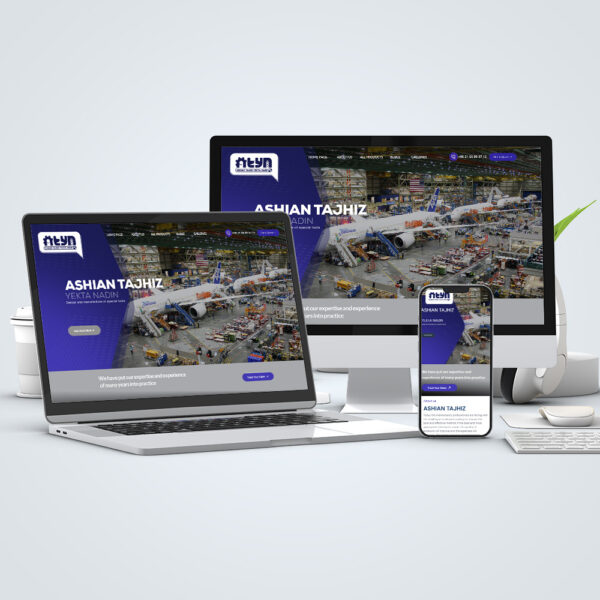 طراحی وب سایت آشیان تجهیز