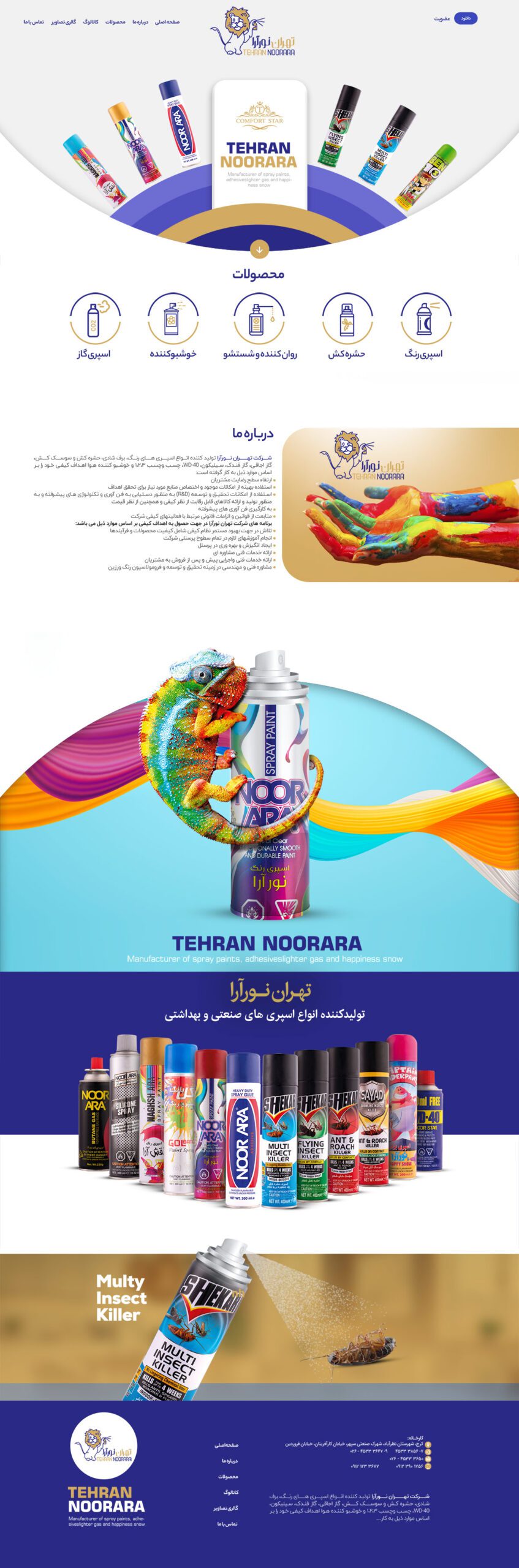 طراحی وب سایت تهران نورآرا